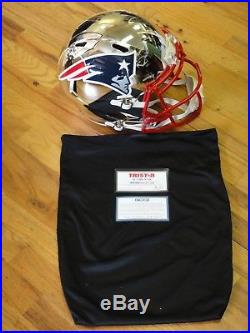 Tom Brady Signed Tristar Steiner Authentic Chrome Full Patriots Helmet Autograph