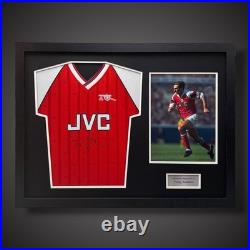 Tony Adams Hand Signed And Pano Framed Arsenal Football Shirt £224 With COA