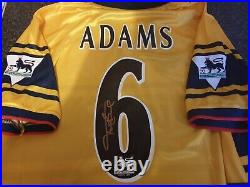 Tony Adams SIGNED Arsenal 1997/98 Away Double Shirt PRIVATE SIGNING