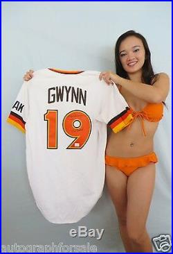 Tony Gwynn auto signed 1984 Padres Mitchell Ness jersey inscribed Mr Padre #/100