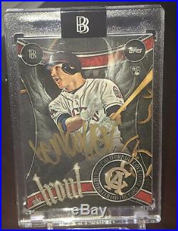 Topps Project 2020 Ben Baller Mike Trout Hand Signed Gold Ink Auto Card 4/10
