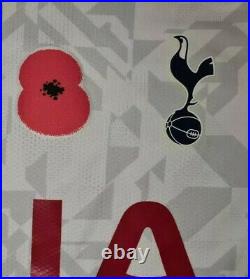 Tottenham Hotspur Signed Player Issue Poppy Match Shirt Davinson Sanchez + COA