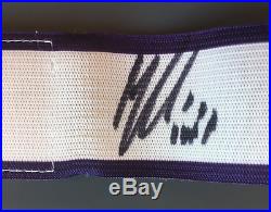 Tottenham Hotspur vs Everton March 5 2017 Captains Armband signed by Hugo Lloris