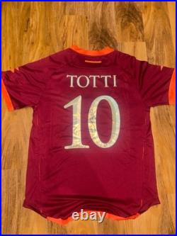 Totti Signed Roma Fc Home Shirt With Coa Included
