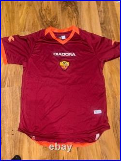 Totti Signed Roma Fc Home Shirt With Coa Included
