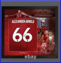 Trent Alexander-Arnold Back Signed Liverpool Fc Football Shirt In A Frame £199
