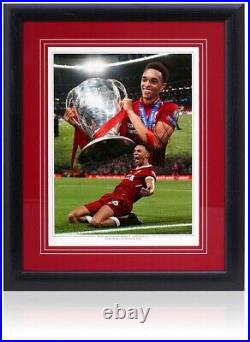 Trent Alexander Arnold Liverpool Hand Signed Champions of Europe 16x12'' Montage