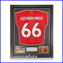 Trent Alexander-Arnold Signed Liverpool 2019-20 Shirt. Standard Frame
