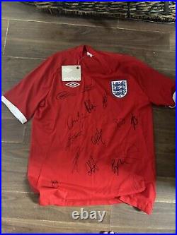 UEFA Euro 2012 Qualifier England V Montenegro Match Signed