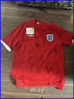 UEFA Euro 2012 Qualifier England V Montenegro Match Signed