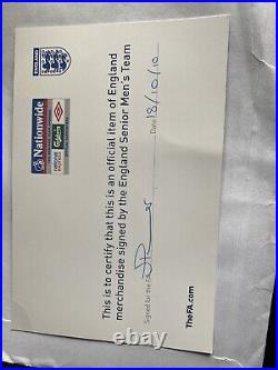 UEFA Euro 2012 Qualifier England V Montenegro Match Signed