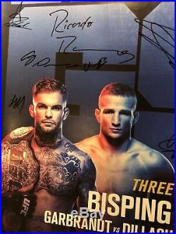 UFC 217 Poster signed by everyone on the card including GSP, Rose, Cody, TJ