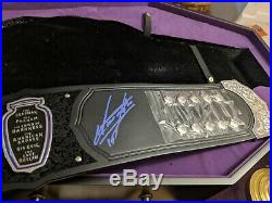 Undertaker Signed WWE Legacy Replica Title Belt With Casket 407/500 BAS G87823