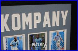 VINCENT KOMPANY Manchester City Framed SIGNED Autograph Card Memorabilia + COA