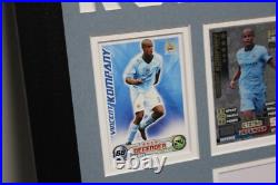 VINCENT KOMPANY Manchester City Framed SIGNED Autograph Card Memorabilia + COA
