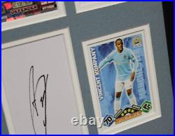 VINCENT KOMPANY Manchester City Framed SIGNED Autograph Card Memorabilia + COA
