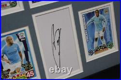 VINCENT KOMPANY Manchester City Framed SIGNED Autograph Card Memorabilia + COA