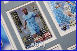 VINCENT KOMPANY Manchester City Framed SIGNED Autograph Card Memorabilia + COA