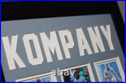 VINCENT KOMPANY Manchester City Framed SIGNED Autograph Card Memorabilia + COA