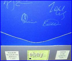 Very hard to find 2006 Brazilian National Team Blue Away Shirt Signed 8 players