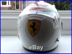 Vettel 2014'test' 1/2 scale helmet + Vettel Ferrari SF15 1/12 signed nosecone