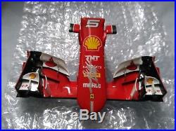 Vettel 2014'test' 1/2 scale helmet + Vettel Ferrari SF15 1/12 signed nosecone