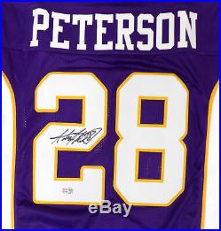 Vikings Adrian Peterson Autographed Signed Purple Jersey Tristar Holo 162761