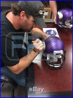 Vikings Jared Allen Career Stat Signed Full Size Rep Helmet LE of 12 PSA/DNA