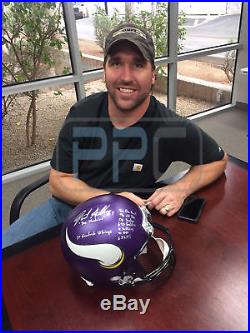 Vikings Jared Allen Career Stat Signed Full Size Rep Helmet LE of 12 PSA/DNA