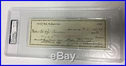 Vince Lombardi Signed Green Bay Packers Inc. Check 1960 PSA DNA AUTO Grade 8 HOF