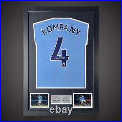 Vincent Kompany Legendary Manchester City Captain Framed Signed Shirt £285 COA