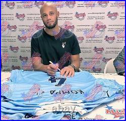 Vincent Kompany Signed Manchester City Football Shirt Comes With Coa & Proof