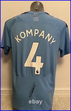 Vincent Kompany signed shirt, obtained in person. Exact photo proof