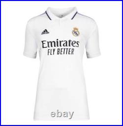 Vinicius Jr Back Signed Real Madrid CF 2022-23 Home Shirt with Fan Style Numbers