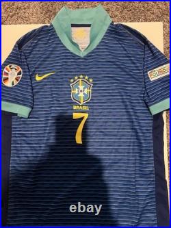 Vinicius Junior Signed Brazil National Team #7 Jersey Beckett BAS Auth Soccer