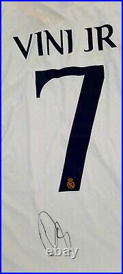 Vinicius Junior Vini Jr Hand Signed Real Madrid Players Version Shirt & C. O. A