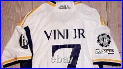 Vinicius Junior Vini Jr Hand Signed Real Madrid Players Version Shirt & C. O. A