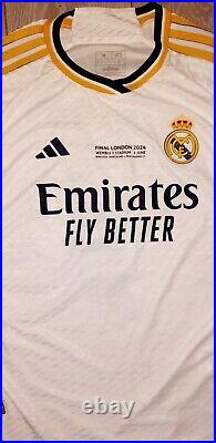 Vinicius Junior Vini Jr Hand Signed Real Madrid Players Version Shirt & C. O. A