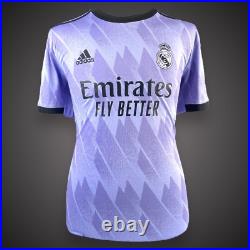Vinicius'Vini' Jr Signed Real Madrid Shirt Away, 2022-23 With COA £249