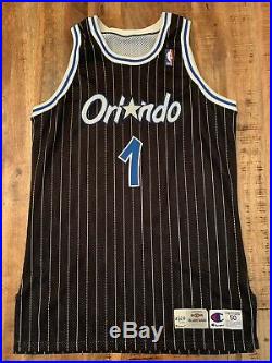 Vintage 1995-96 Penny Hardaway Orlando Magic Pro Cut Signed NBA Jersey 50