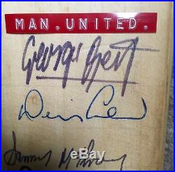 Vintage Signed Manchester United Footballers Law Best Charlton Cricket Bat India