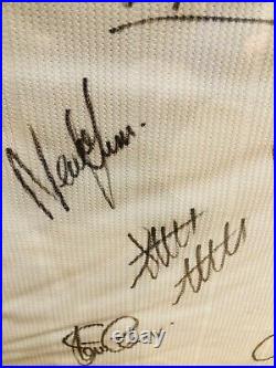 Vintage Tottenham Hotspur Signed Shirt Home 1997-99 14 Signatures Framed