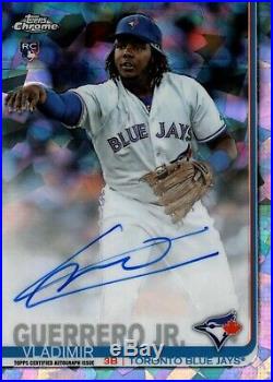 Vladimir Guerrero Jr 2019 Topps Chrome Sapphire On-Card Signed Auto Rookie RC SP