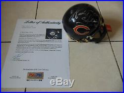 WALTER PAYTON Autographed Signed Chicago Bears Mini Helmet with PSA COA