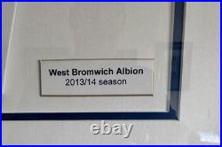 WBA FC Signed Shirt 2013-2014 Team Signatures Framed Display Club Issue. Man cave