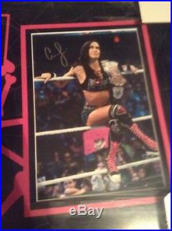 WWE Divas Champion Aj Lee Autograph Plaque Rare HoF Signed 102/295 Aew Njpw X