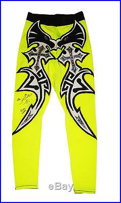 WWE SIN CARA RING WORN SIGNED MASK TIGHTS ARM BANDS WithPROOF 1