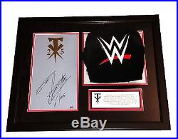 WWE THE UNDERTAKER HAND SIGNED AUTOGRAPHED RING CANVAS & TURNBUCKLE 9/10 WithCOA