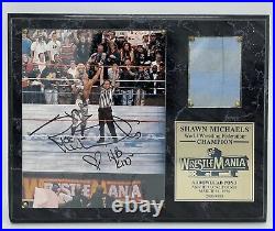 WWE WWF Wrestlemania 12 XVII Signed Autograph Shawn Michaels Mat Numbered Plaque