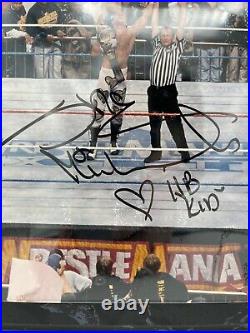 WWE WWF Wrestlemania 12 XVII Signed Autograph Shawn Michaels Mat Numbered Plaque